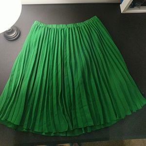 A-line pleated skirt